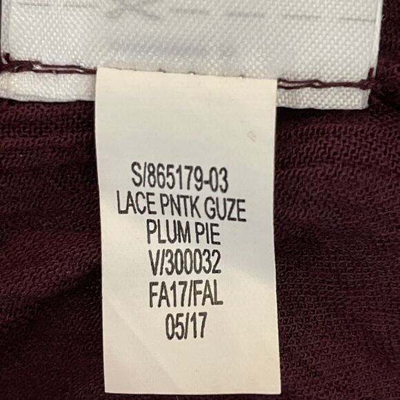 Vintage Gap Tunic Top SZ XL Solid Purple Long Sleeve Fall Autumn Cottagecore NWT - Picture 15 of 16